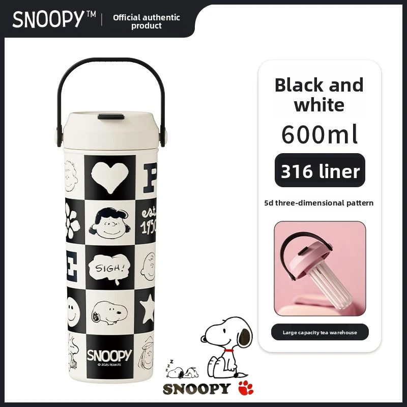 

Снупи мультфильм милая соломенная чашка для разделки чая креативная домашняя портативная изолированная чашка для воды большой емкости кофейная чашка подарок оптовая продажа