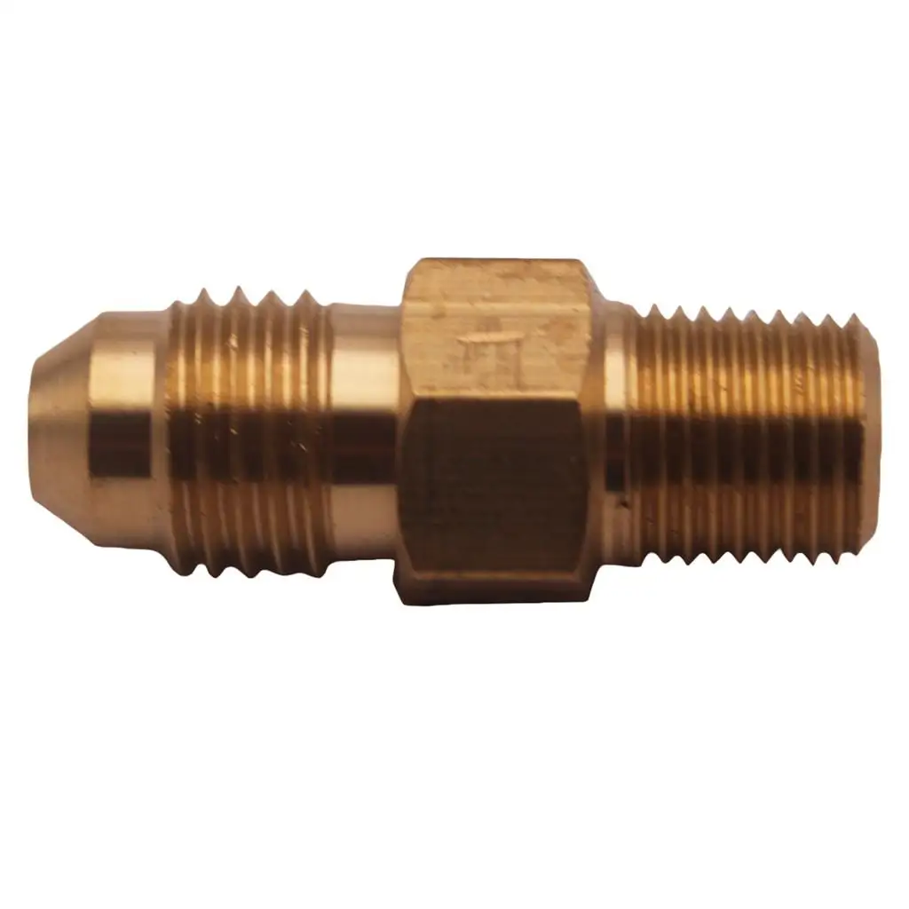Straight AN4 to 1 8 NPT Brass Fitting Oil Gas Adapter Compact Joint Heavy Duty for Universal Fuel Routing