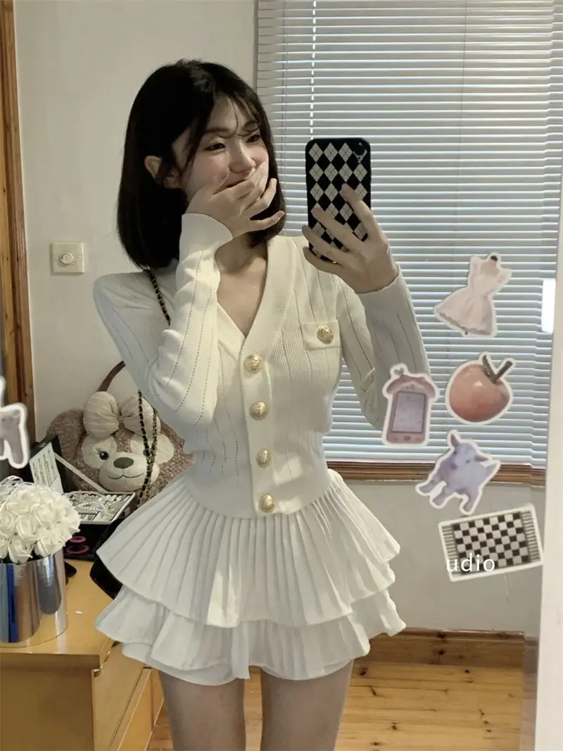 

Сексуальное платье-бальное платье с высокой талией для женщин, осенне-зимнее, в стиле Pure Desire, сладкое и пикантное, для дня рождения, для стройности