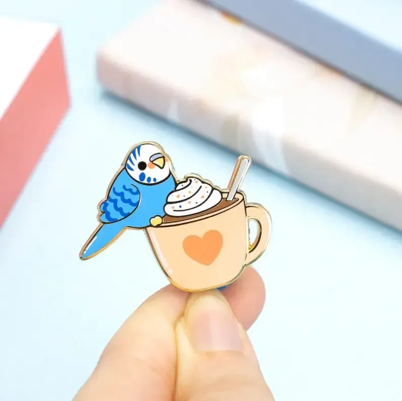 Budgie Cocoa, Hard Enamel Pin（It's not soft enamel）