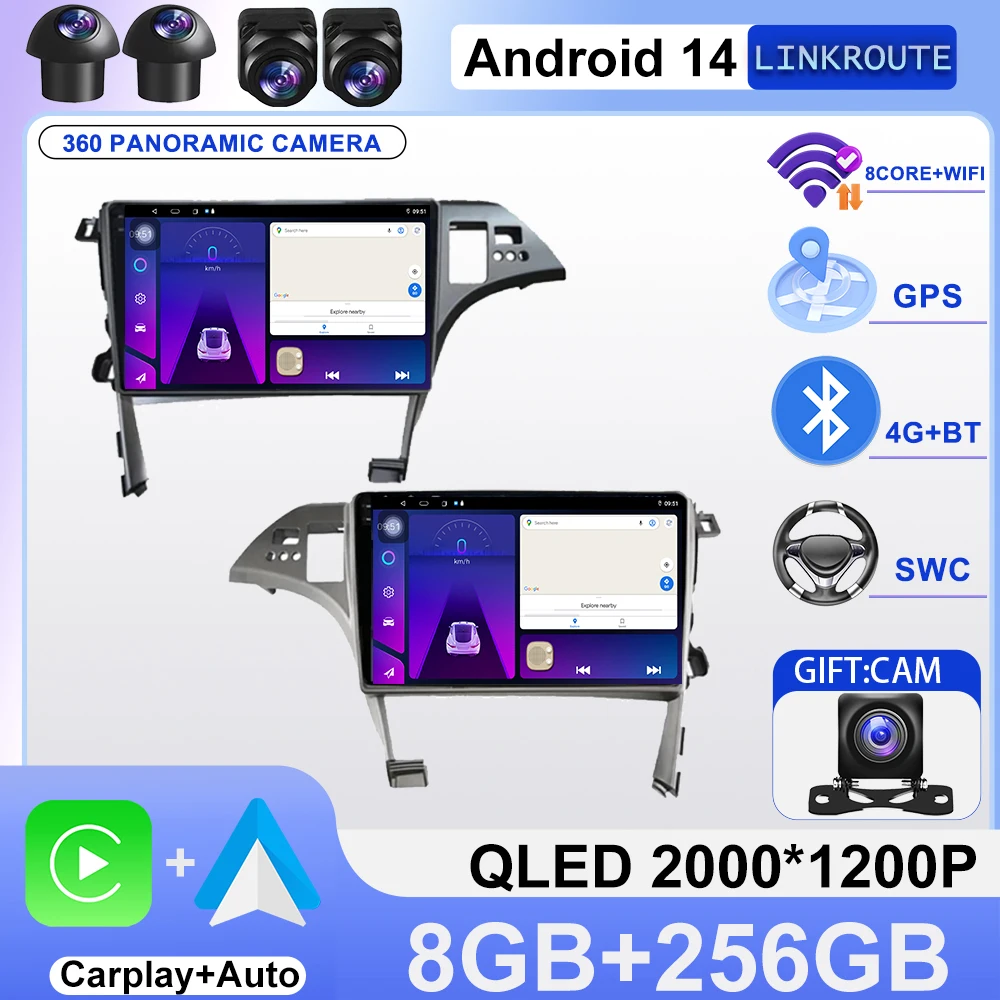 

Android Auto For Toyota Prius 3 XW30 2009 - 2015 RHD Car Radio Multimedia Video Player GPS Navigation Carplay Head Unit 5G Wifi
