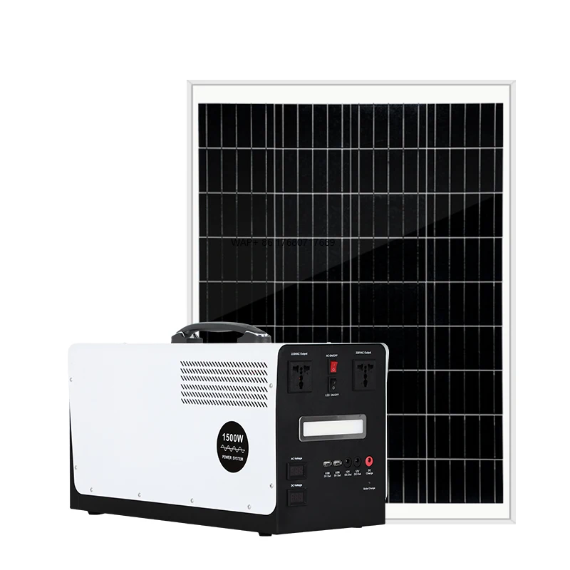 Solar portable 500w 1000w 1500w generator 110v 220v mini outdoor camping backup power station