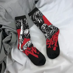 Black Swordsman Manga Socks Men Women Polyester Funny Happy Socks High Quality Spring Summer Autumn Winter Socks Gifts