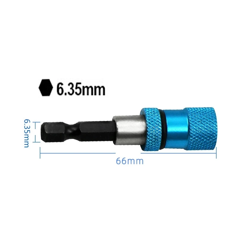 1/4 punta esagonale punta da trapano elettrica cacciavite magnetico porta punte magnetismo in acciaio inossidabile vite per cartongesso portautensili