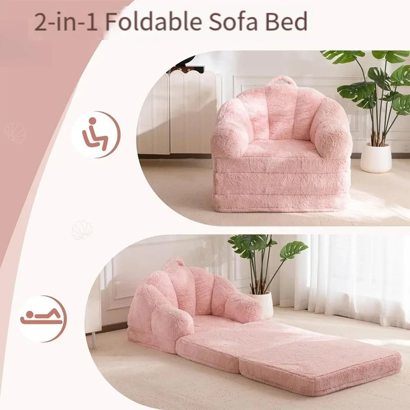 Multifunctional Sofa for Lying down and Sleeping, Small Living Room and balcony Foldable Single Sofa