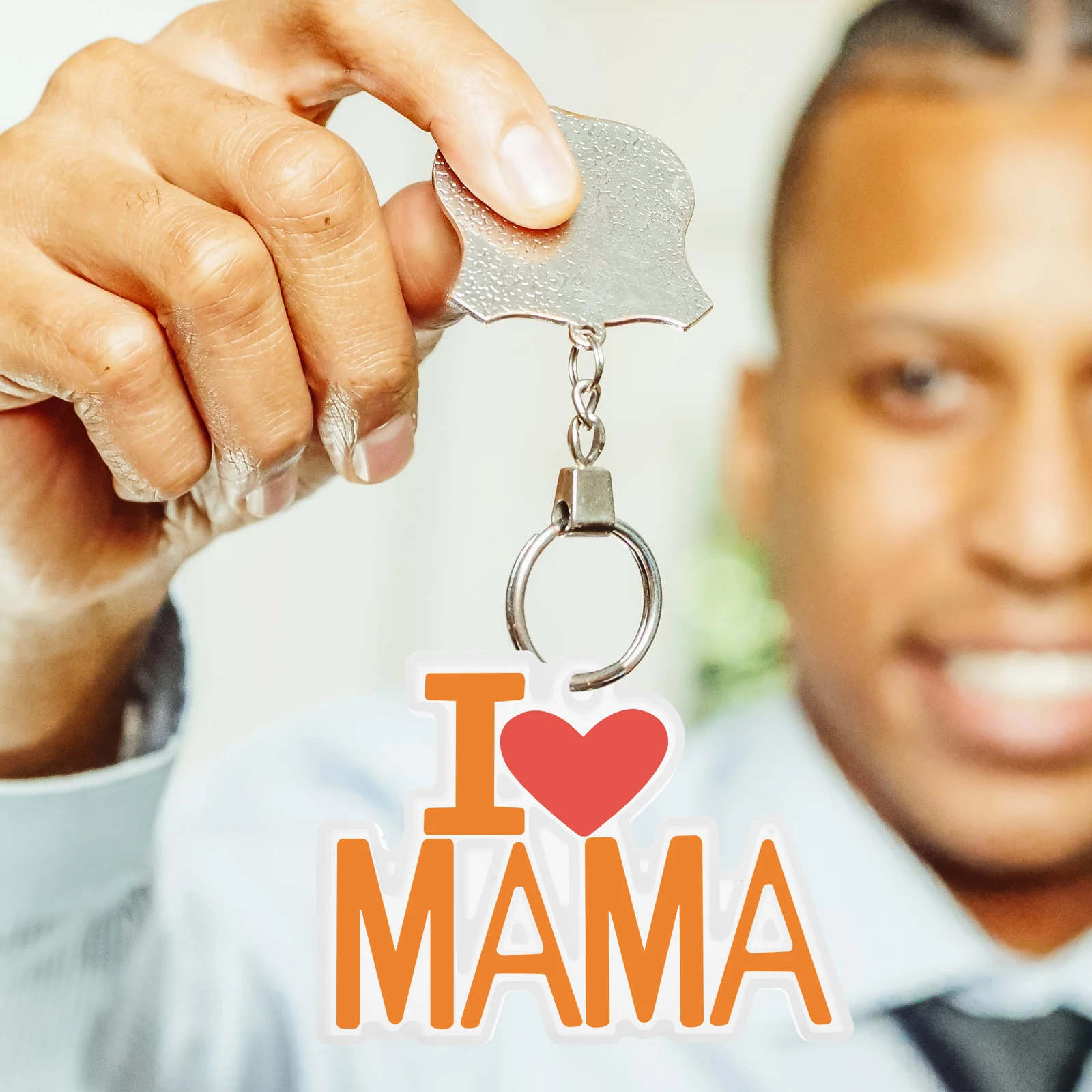 

2pcs Diy Resin Pendant Jewelry Charm Hanging Decor For Key Ring Mold Mother'S Day Gift Mother'S Day Key Pendant Mold White