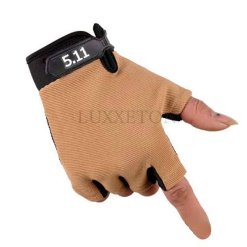 Shooting Fingerless Gloves Half Finger Men Tactical Gloves Anti-Slip Outdoor Sports Bicycle Gloves Riding Gloves