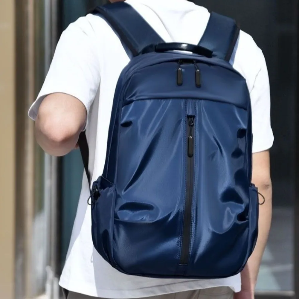 Oxford Cloth Men's Backpack Large Capacity with USB Port Laptop Backpack All-match Korean Style Students School Bag Female/Male