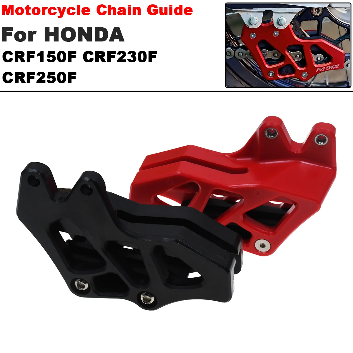 

Motorcycle Chain Guide Guard Rear Sprocket For Honda CRF150F CRF230F CRF250F CRF250 RALLY CRF250L/M CRF300L CRF300L RALLY Enduro