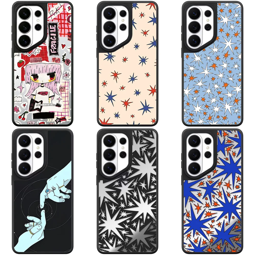 6081158 Mirror Magnetic Case: Compatible with Samsung Galaxy S23 U S24U S25 S26 Ultra S25+ S26 Plus Shell