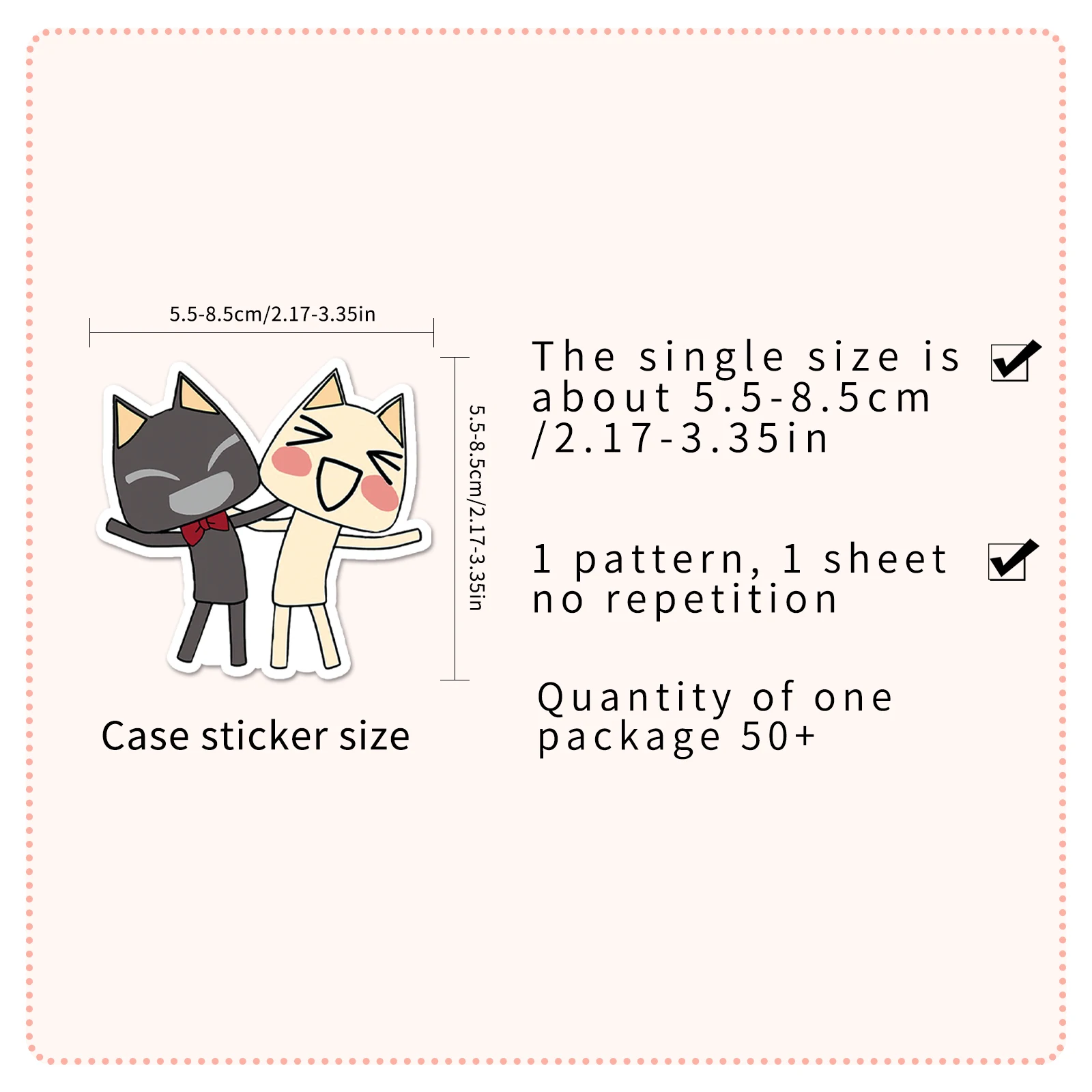 50pc Cat Graffiti Series Cartoon Cute Graffiti Stickers Suitcase Laptop Guitar Skateboard Personalized Decoration Stickers