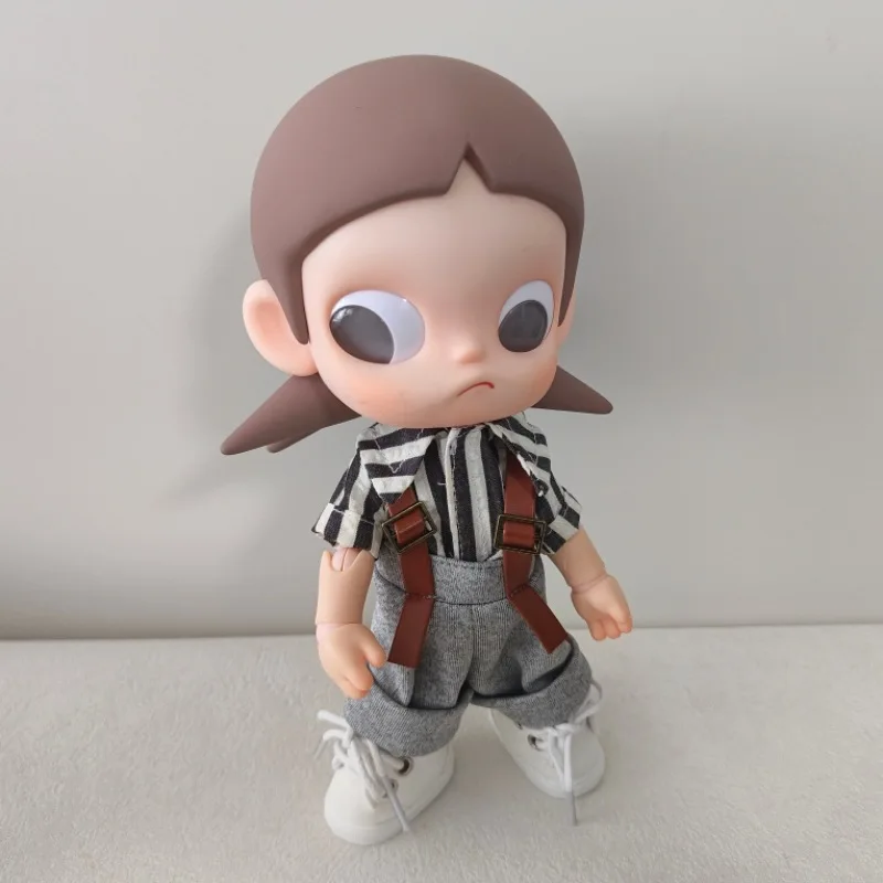 for Zsiga 20cm Doll Clothes Set Striped Shirt Suspender Pants Outfit For 1/8 Scale Action Figure Yearning Place Doll Decoration - Detail 1