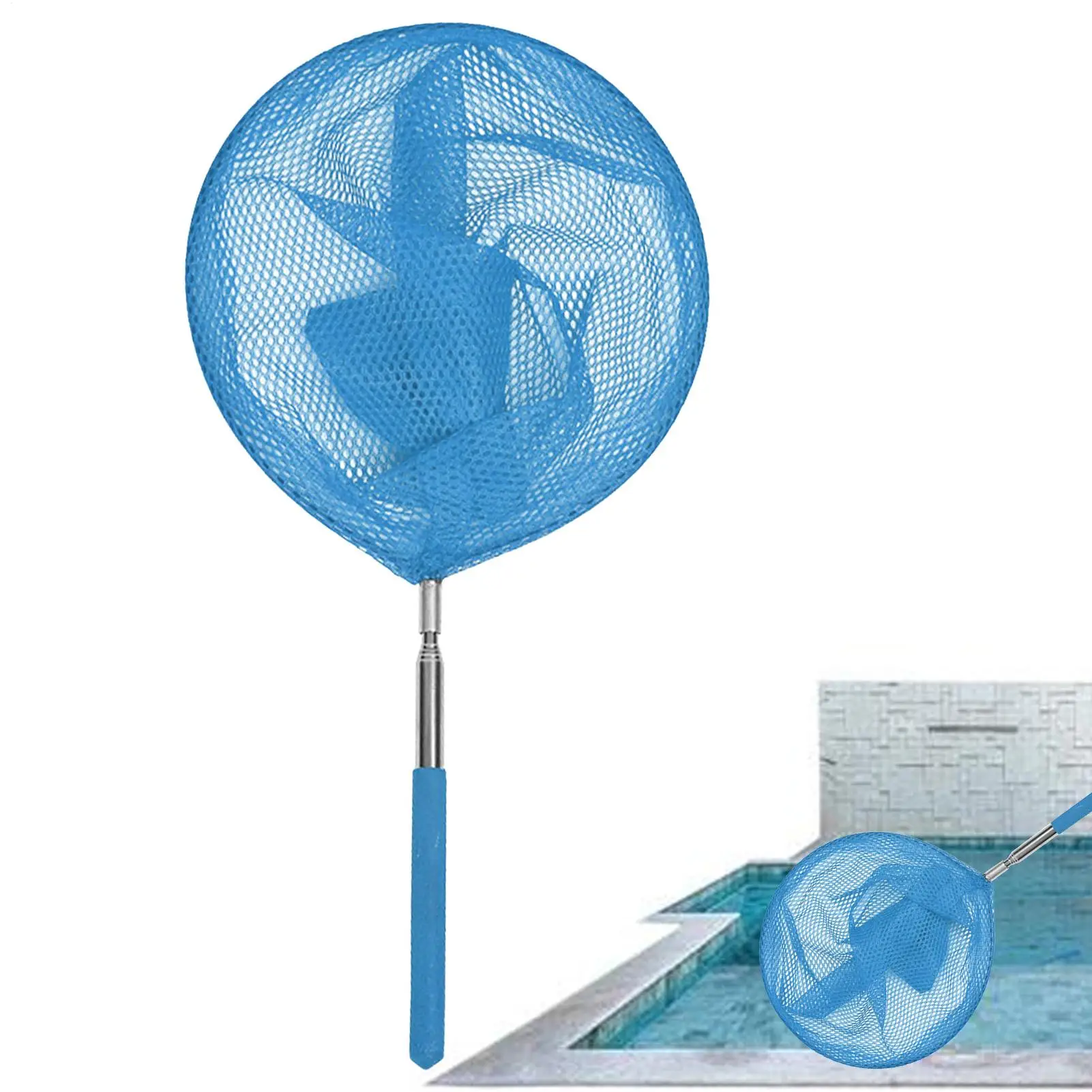 Red de pesca retráctil para niños, red para insectos, mariposas y libélulas, red de pesca portátil para exteriores, juego divertido, juguetes de pesca, 1 ud.