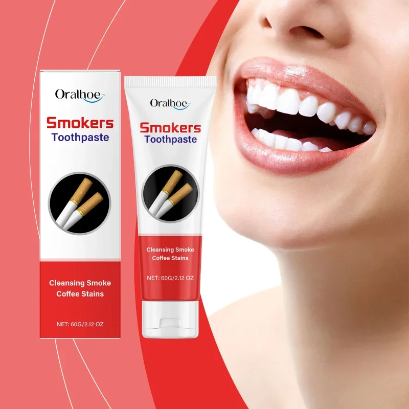 Whitening Toothpaste For Smokers, Stain Removal, Fresh Breath, Plaque Protection, Sensitive Gums Care, Mint Flavor