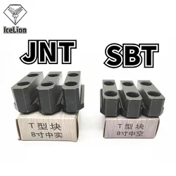 Hydraulic chuck T-slot JNT/SBT 5 6 8 CNC Lathe Chuck Jaws Inch Internal Hole Machining Holder Boring Hollow T Nut Block