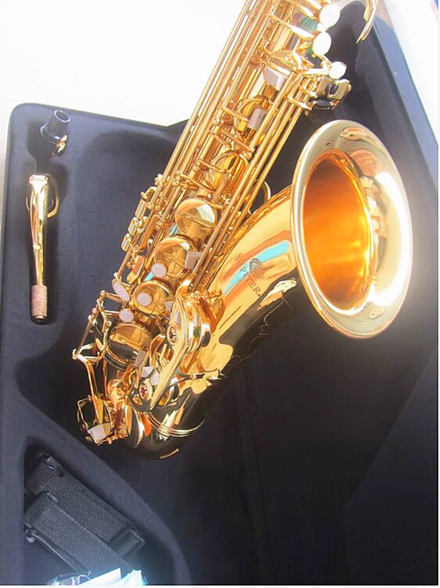 New Brass JUPITER Tenor Saxophone Bb Flat Sax Body Gold Woodwind Instrument Professional saxophone with Carry Case