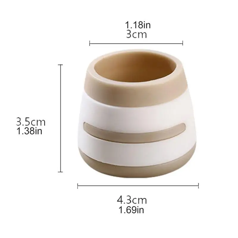 Silicone Chair Leg Cover Non-slip Furniture Feet Caps Round Table Foot Protector Pad Floor Safe Mat For Home Chair Decor