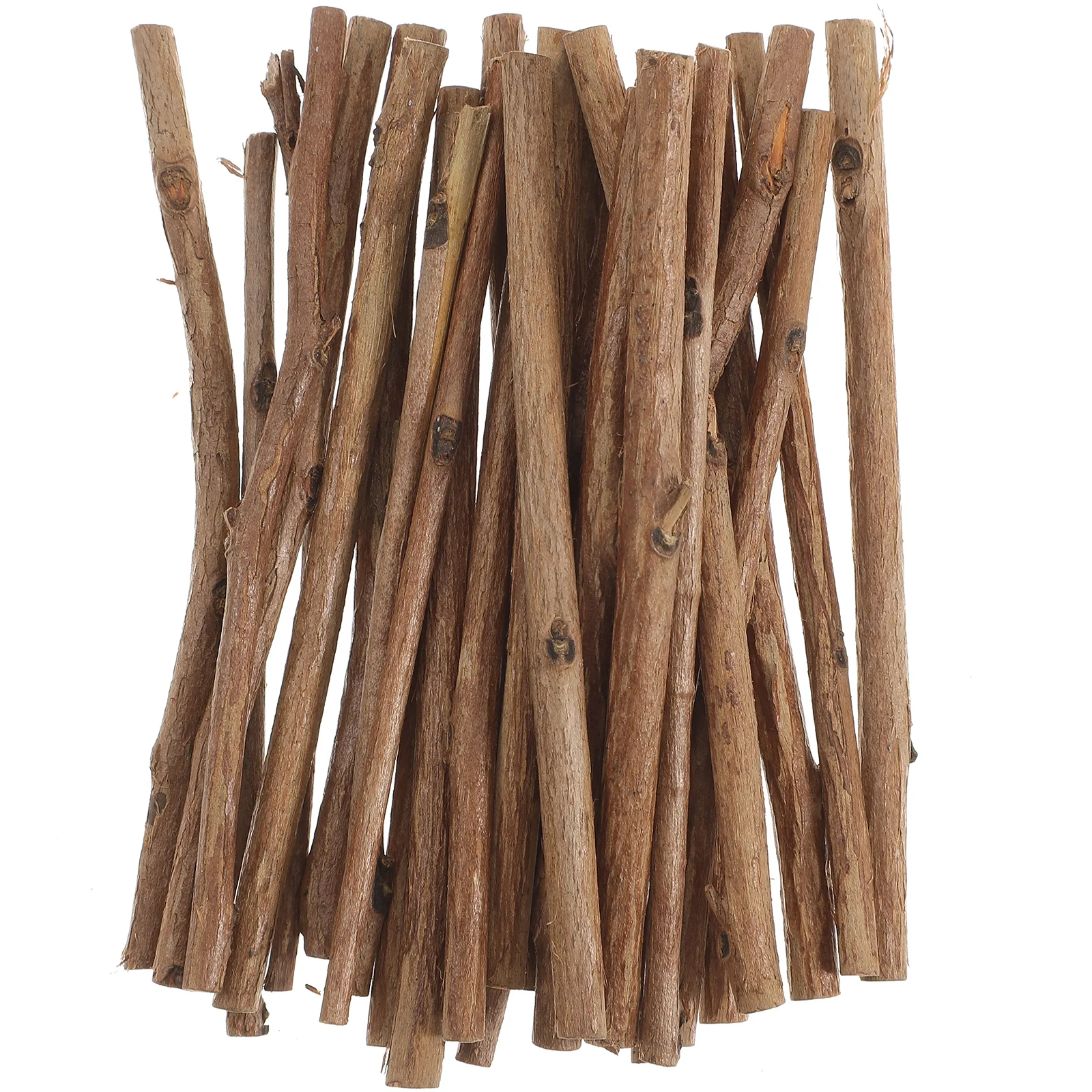 100 Pcs Tea Tree Sticks Bendable Hardwood Craft Twigs Driftwood Decor Log DIY for Chips Office