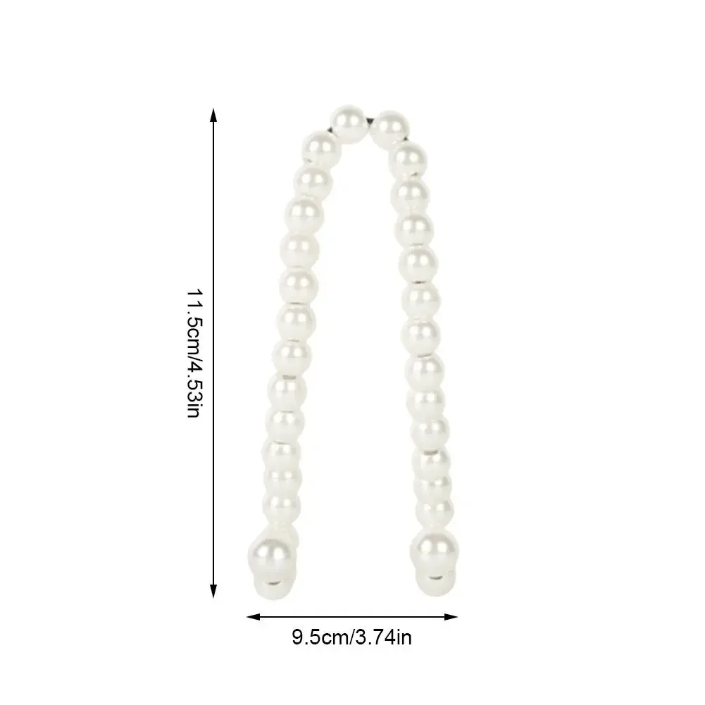 Car Rear Seat Hook White Pearl Hanger Car Hook Half Stainless Auto Steel Accessories Seat Headrest Hook Design Car