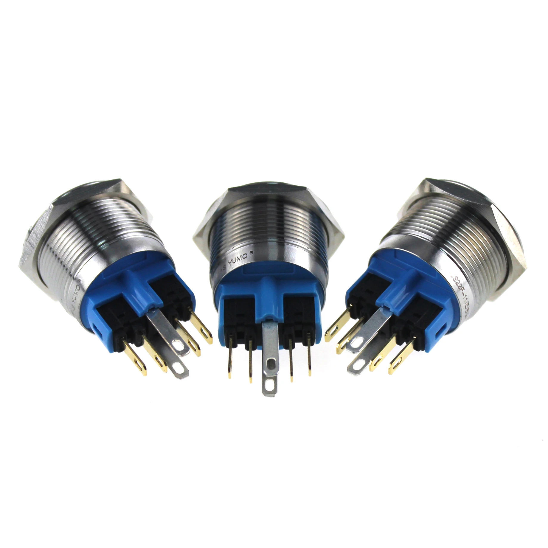 22mm Install Size ABS22S-P11Z-E  Latching IP67 Push Button Switch