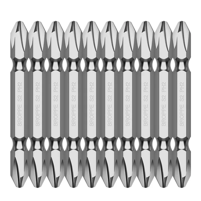 

65 ~ 150mm S2 Alloy Steel Bit Magnetic Screwdriver Bits S2 PH Slotted Double Head Screwdriver Set Power Tool