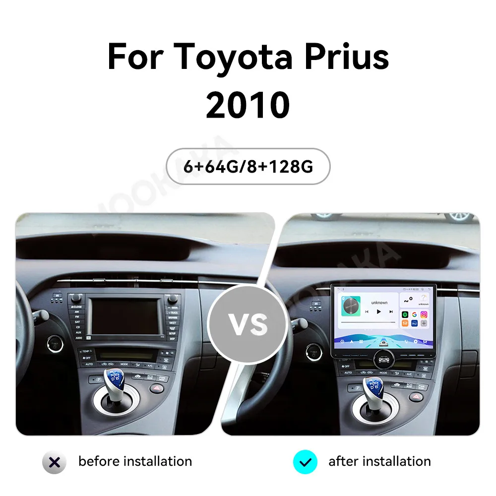11.5 in Single knob Android Auto Radio For Toyota Prius 2010 Carplay Multimedia Navigation Car Stereo Receiver player Head Unit