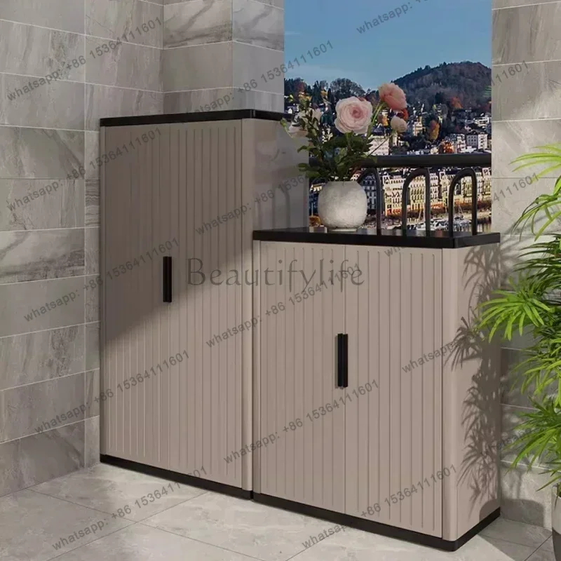 YJ Cabinet Furniture Steel Paint Waterproof Sunscreen Large Capacity Storage Locker Shoe Organizer Shoes Rack Shoerack Cabinets