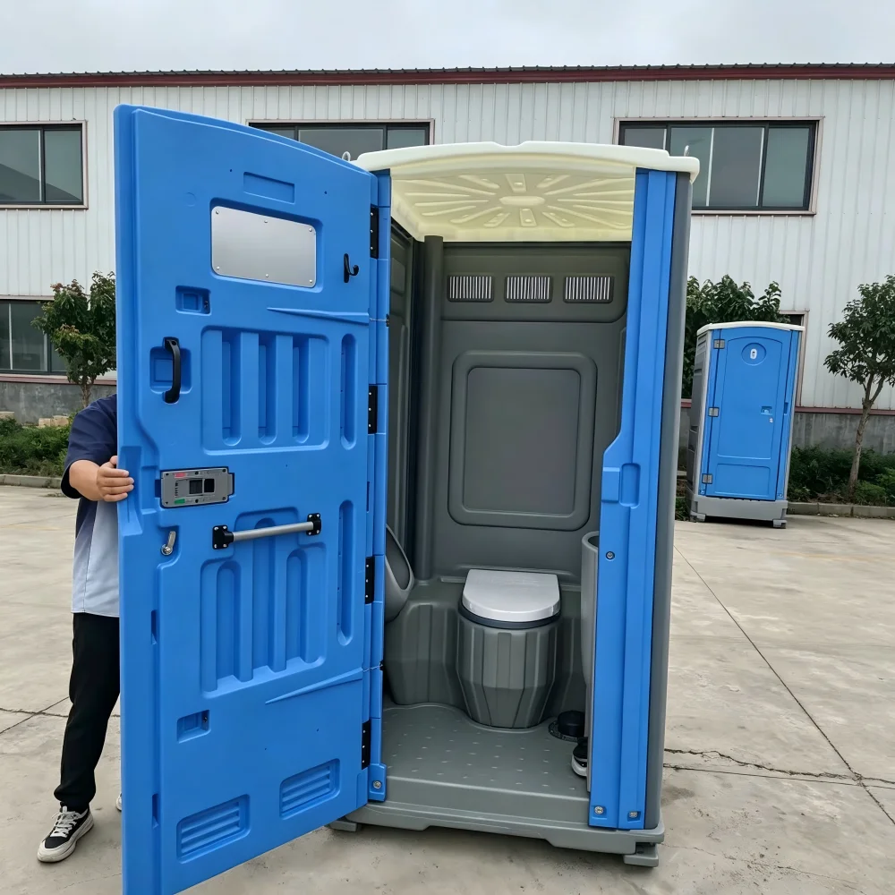 Modern HDPE Portable Toilet for Public Camping and Outdoor Use with Detachable Design