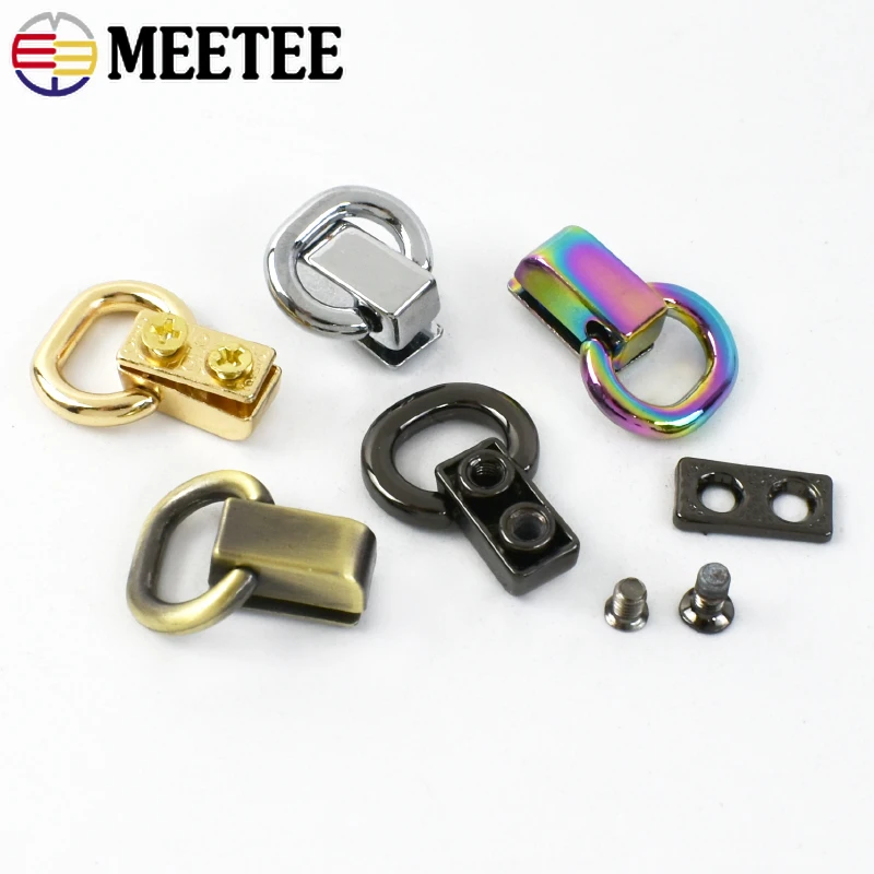 2/4/10Pcs 11mm Ring Metal Bags Strap Buckles Side Clasp Clip Hooks for Bag Belt Webbing Leather Craft Hardware Accessories