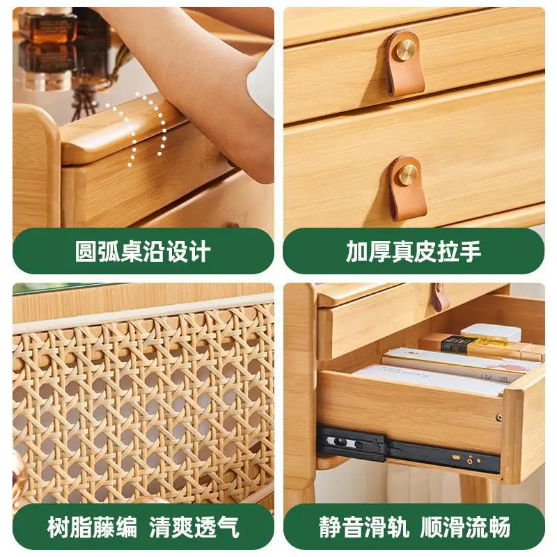 Japanese dresser, modern simplicity, makeup table and desk integrated, storage chest