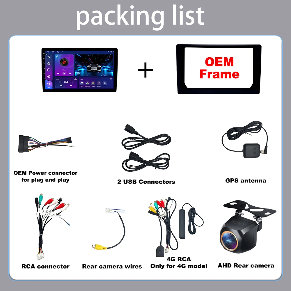 راديو تلقائي أندرويد 15 لبيجو 308 T9 308S 2013 - 2017 وحدة رأس ستيريو مشغل وسائط متعددة لا 2din DVD QLED شاشة راديو GPS