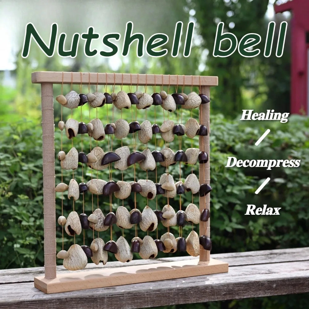 Natural Plant Fruit Shell Bells Sound Healing Fruit Ringing Bell Chime Yoga Meditation Percussion Musical Instruments