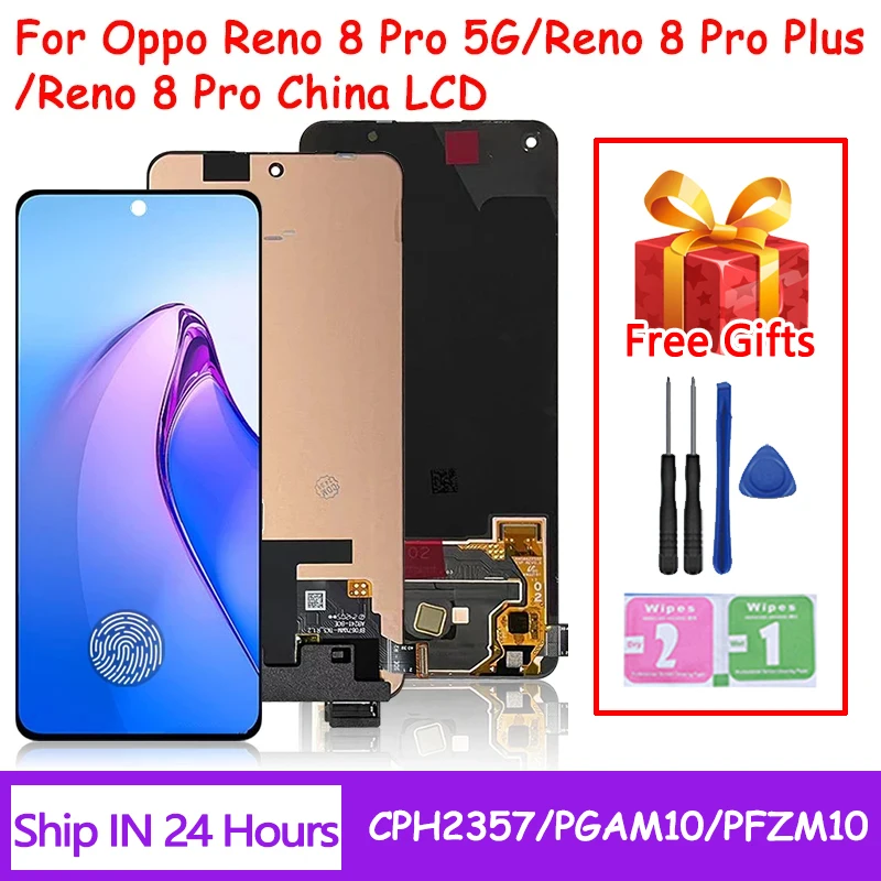 AMOLED dla Oppo Reno8 Pro 5G CPH2357 LCD Reno 8 Pro (Chiny) PGAM10 Wyświetlacz Ekran dotykowy dla Reno 8Pro+ Plus PFZM10