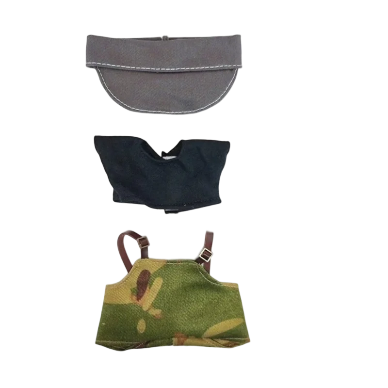 Llavero Labubu – Conjunto de vestido veraniego de cereza de verano, lindas ropa de muñeca intercambiable para Labubu de 17 cm