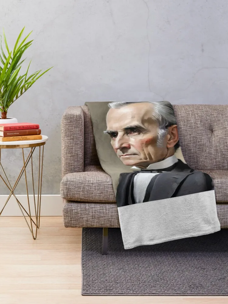 Portrait Of James K. Polk- U.S. Presidents Series Throw Blanket valentine gift ideas Cute Hair funny gift Blankets