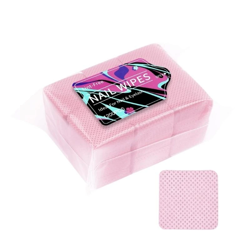 652C Nonlinting Nail Wipes,Nail Stuff for Nails Polish Remover Absorbent Dry Nails Polish Remover Pads Wipes Nail Supplies
