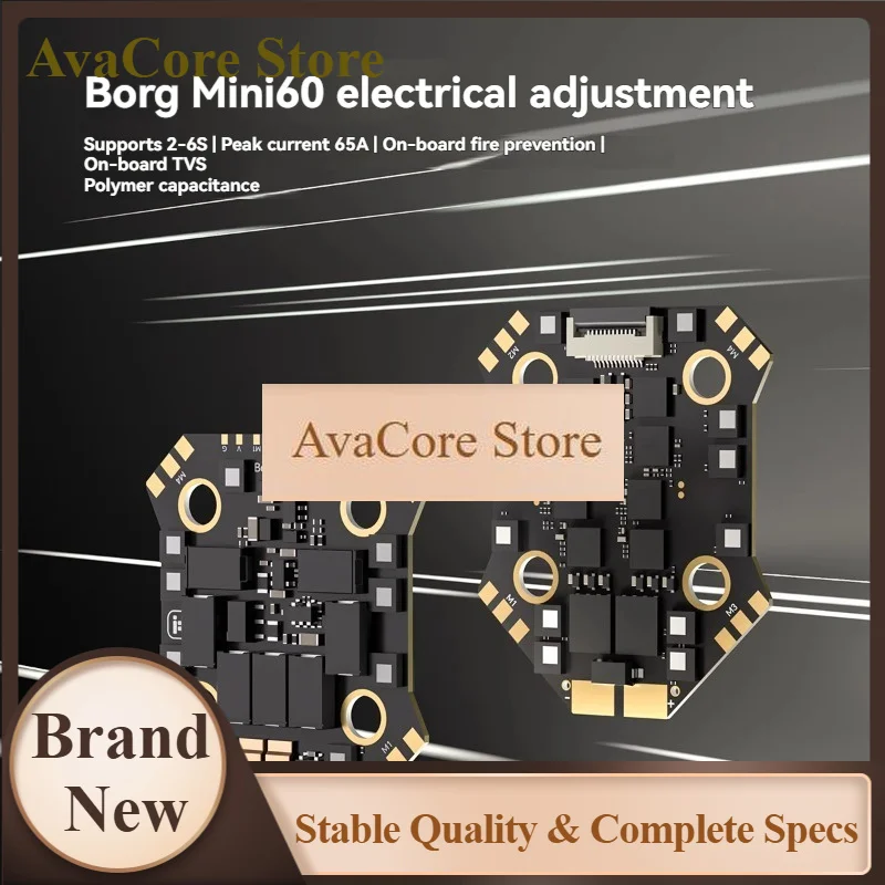 AvaCoreiFlight Wing Fly Borg Mini F7 Flight Controller Direct Insert O4 60A ESC 4-8S Racing Drone Mini FPV Tower