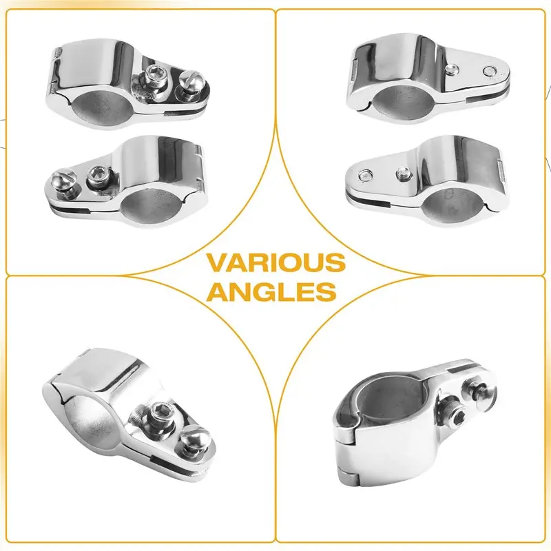 A99F-Stainless Steel Marine Boat Upper Jaw Hinge Hardware Fitting 25Mm 2 Pieces Boat Sliding Jaw Hinged 2