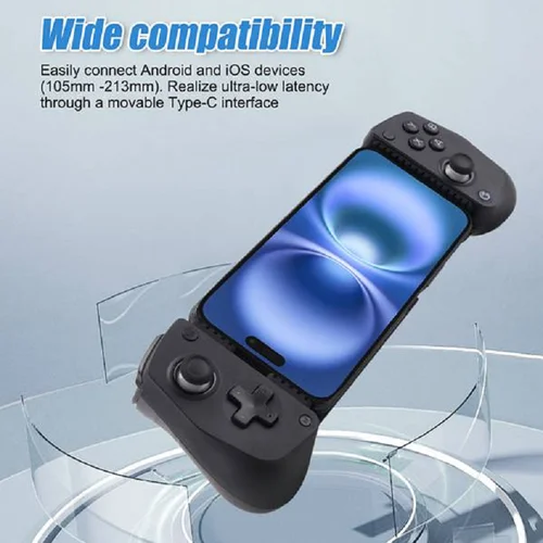 Imagen 2 del producto Controlador de juegos móvil 3C Electron para Gamesir X5 Lite, Joystick de efecto Hall para Android y Iphone, mando portátil cian, para Gam