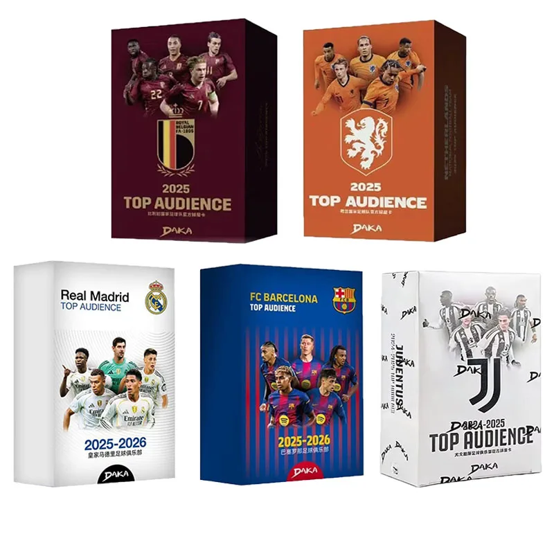 Genuine DAKA 2025-26 Real Madrid Barcelona Top Audience All Series Collection Cards Messi Mbappe Yamal Football Star Player Card view 2