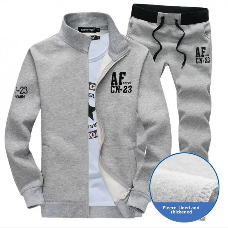 

Casual Sportswear Set for Men Affordable Comfortable Cotton Seven Sleeve Autumn Outfit Dad Style Middle-aged And Young Men