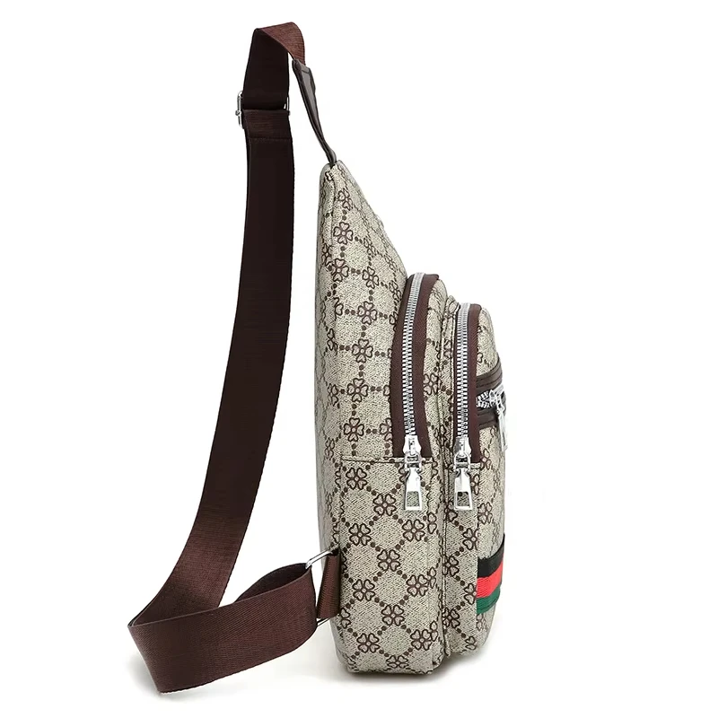 Men's Fashion Chest Crossbody Bag - close-up view