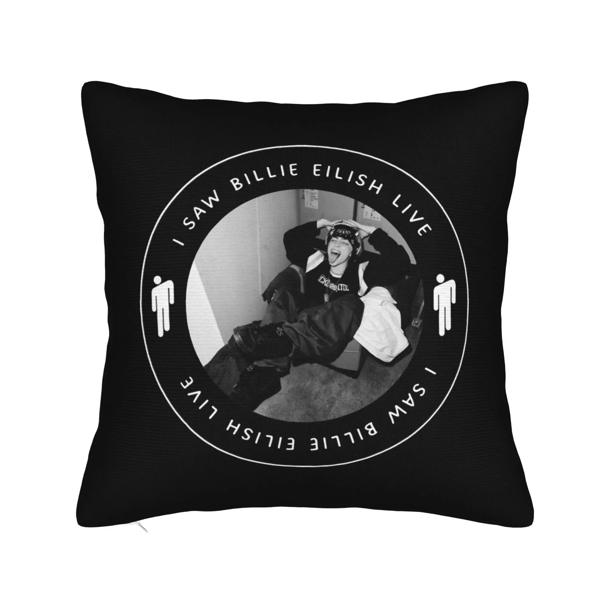 I saw BE Billies  Pillowcase Printed Polyester Cushion Cover Gift  Throw Pillow Case Cover Sofa Dropshipping 45*45cm