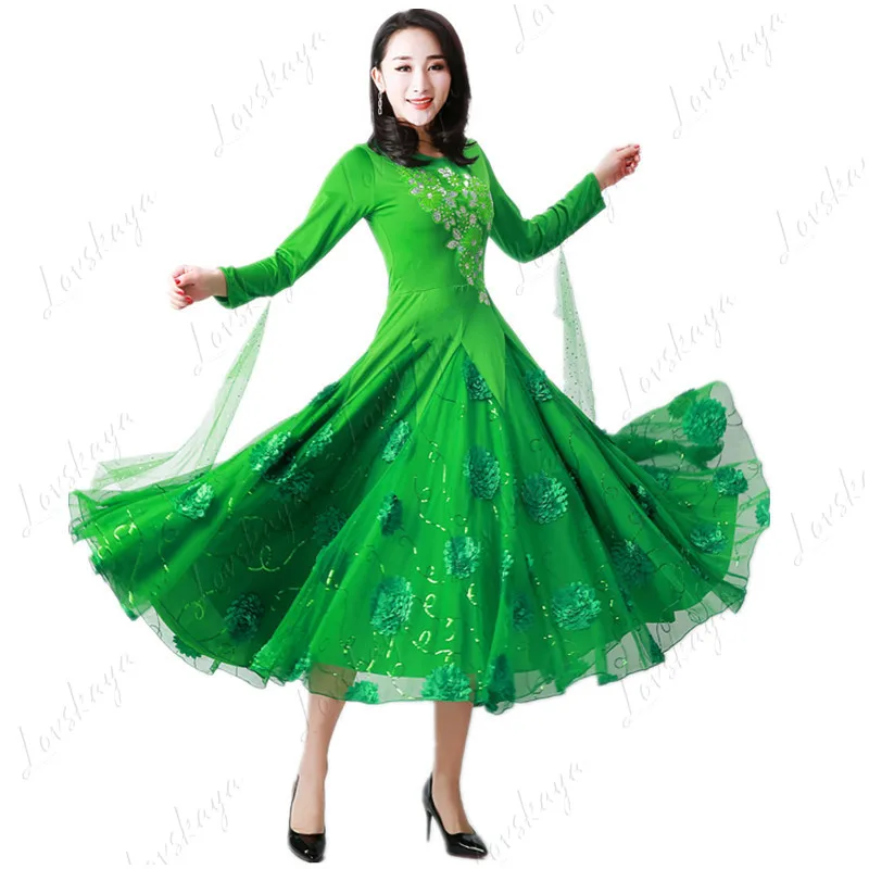 Long Sleeve Modern Dance Suit Ballroom Dance