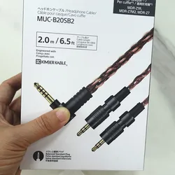 Oryginalne MUC-B20SB2 B20SB1 kable słuchawkowe 8-rdzeniowy kabel Audio 3.5/4.4 MM zbalansowana wtyczka nadaje się do MDR-Z1R/Z7M2/Z7 i więcej