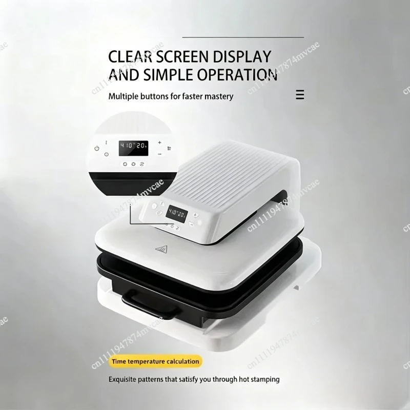 Heat Press Machine Auto Temperature Control for T-Shirt Printing DIY Custom Garment Industrial Grade