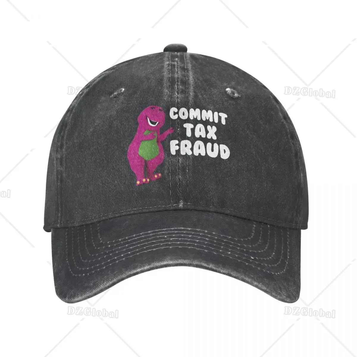 Retro Commit Tax Fraud Funny Baseball Caps Unisex Distressed Cotton Sun Cap Outdoor Activities Caps Hat