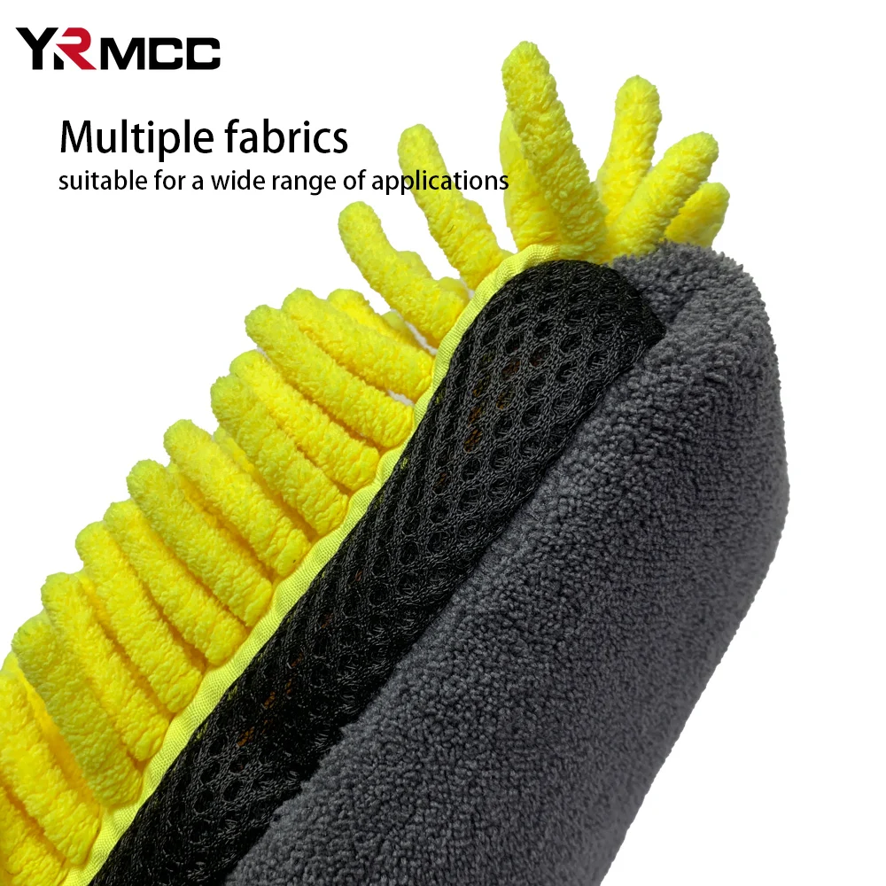 Car Wash Coral Glove Multifunction Thickened Anti-scratch Wash Glove Auto Wash Cleaning Tools for Motorcycle Car Accessories