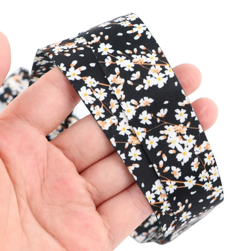 Japanese Cherry Blossom Phone Lanyard Pink Flower Necklace Style Cord for Camera Keys ID Card Neck Strap Long Lanyard