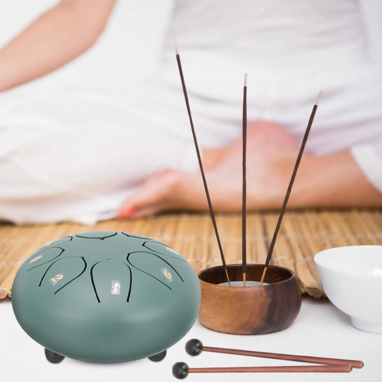 

Набор из 1 шт. стильного портативного стального язычкового барабана (эфирный барабан) — ударный музыкальный инструмент для начинающих, для музыкального образования, для душевного развития